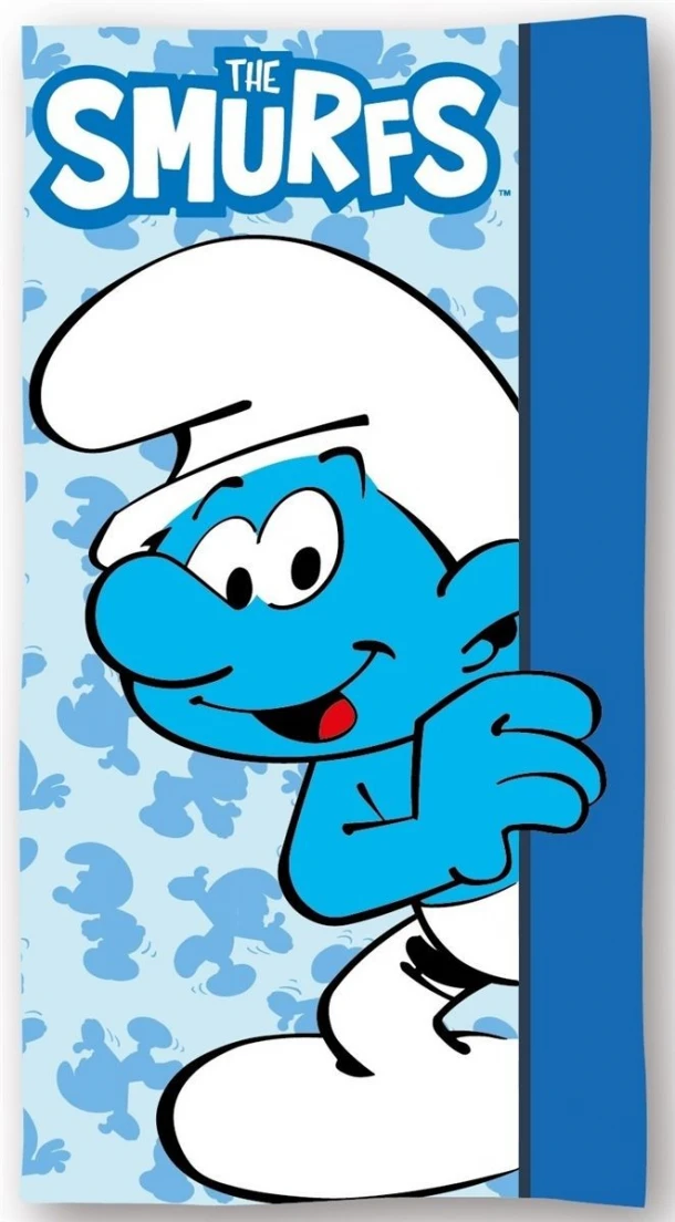 Πετσέτα Θαλάσσης Παιδική Quick Dry Microfiber 70x140εκ. Peyo Smurfs 026 Sky Blue Dimcol