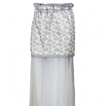 Κουνουπιέρα Λίκνου Nylon-Βαμβακερή 160x360εκ. Sheep Γκρι 85295