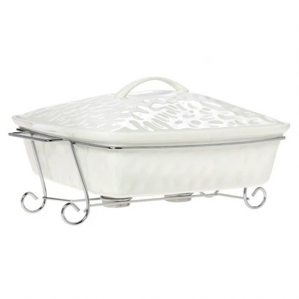 Γάστρα Πυρίμαχη Τετράγωνη Με Καπάκι 38εκ. Punto CRYSPO TRIO 26.000.57