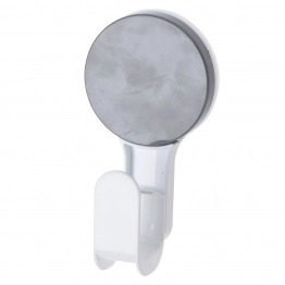 Άγκιστρο ABS Με Βεντούζα 6,5x4,5x12,5εκ. White-Grey Knob MRShome 0082000