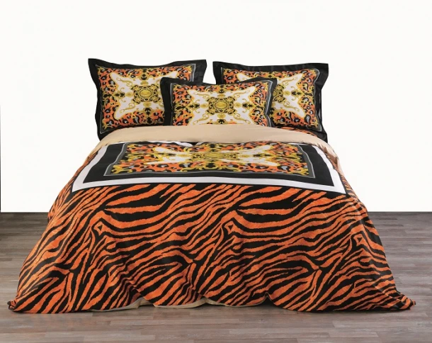 Σετ Παπλωματοθήκη Βαμβακοσατέν King 240x260εκ. Asia Makis Tselios