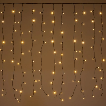 Λαμπάκια Κουρτίνα 200 led Σταθερό Ζεστό Λευκό Φως Επεκτεινόμενη 200x100εκ. iliadis 78644