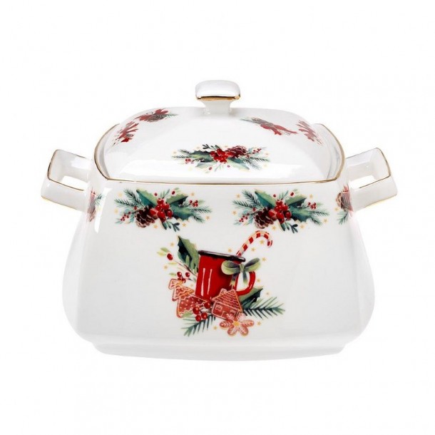 Χριστουγεννιάτικη Σουπιέρα Πορσελάνης 2,5ltr Christmas Magic CRYSPO TRIO 06.240.09