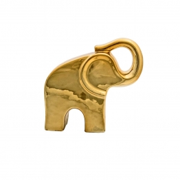 Διακοσμητικός Ελέφαντας Κεραμικός Χρυσός Art Et Lumiere 22x8x21εκ. 02899