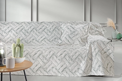 Ριχτάρι Βαμακερό Chenille Διθέσιος 180x250εκ. Lucid Verde Guy Laroche