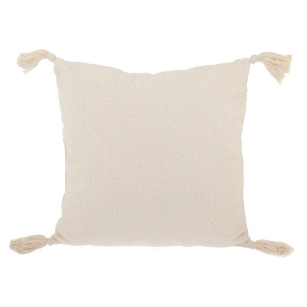 Διακοσμητικό Μαξιλάρι Υφασμάτινο Λευκό-Εκρού 50x50εκ. iliadis 88895