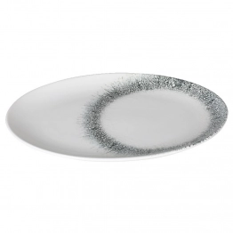 Πιατέλα Οβάλ Σερβιρίσματος Πορσελάνης 26x16εκ. Black Ice Kutahya Porselen KX89A724COR27KY