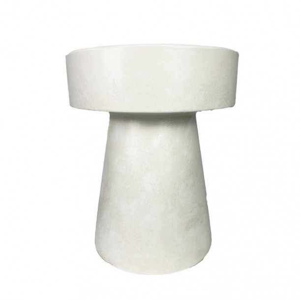 Σκαμπώ Κεραμικό Λευκό ESPIEL 38x38x46εκ. MAH117