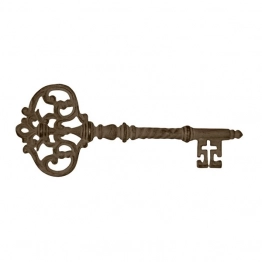 Κλειδί Διακοσμητικό Μαντεμένιο Καφέ 29x2x9εκ. ESTHETI 819-00739