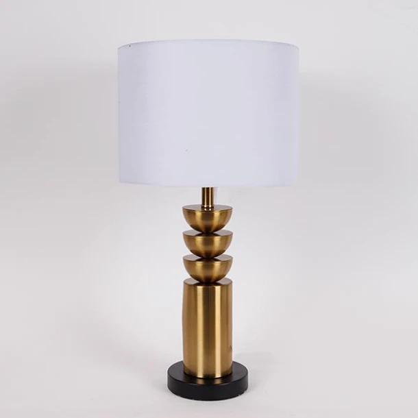 Φωτιστικό Επιτραπέζιο Μεταλλικό Χρυσό-Μαύρο-Λευκό 28x54εκ. ESTHETI 757-10131