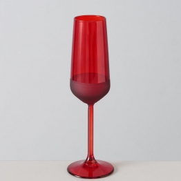 Ποτήρι Σαμπάνιας Γυάλινο Κόκκινο Διάφανο & Ματ Crimson 5,9x22,6εκ. MSA 20-25-879