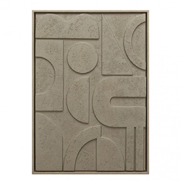 Πίνακας 3D Mdf-Ps Plastic Μπεζ ESPIEL 50x3x70εκ. FAL411