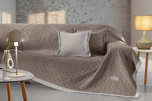 Ριχτάρι Βελούδινο Τετραθέσιος 170x350εκ. Με Διακοσμητική Μαξιλαροθήκη Avalon Puro Guy Laroche