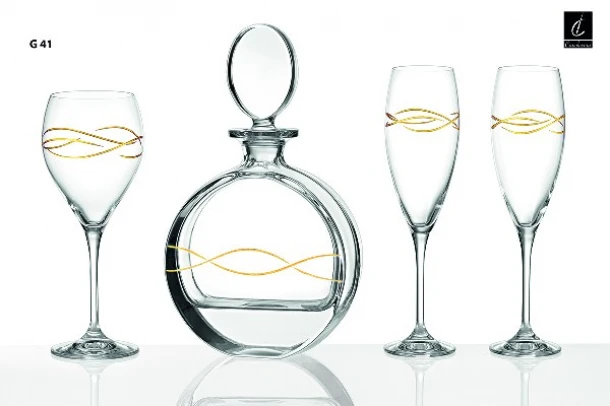 Σετ Γάμου 4τμχ Κρυστάλλινο Γ41 Capolavoro