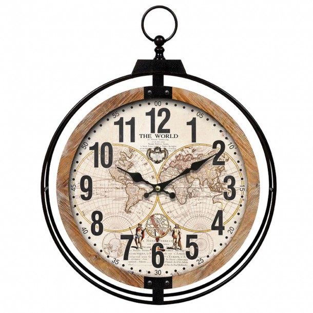 Ρολόι Τοίχου Μεταλλικό-Ξύλινο ARTELIBRE 69,6x6x88,3εκ. 14650041