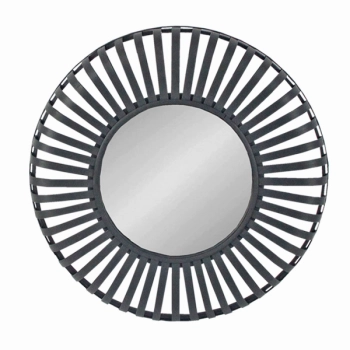 Καθρέπτης Τοίχου Bamboo Μαύρος Art Et Lumiere 8x70εκ. 14887