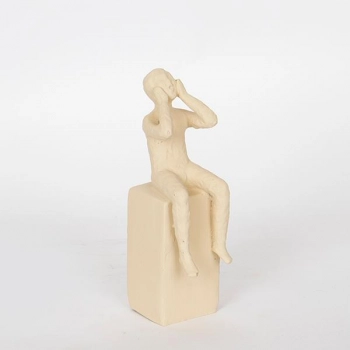 Διακοσμητική Επιτραπέζια Φιγούρα Polyresin Καφέ 6x8,5x19εκ. ESTHETI 752-27022