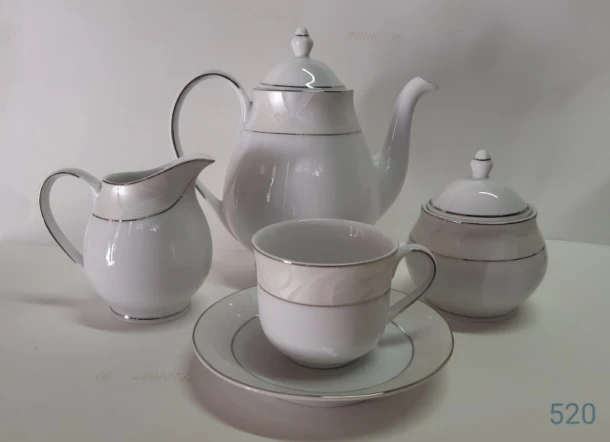Σετ Τσαγιού 9τμχ Πορσελάνης 520