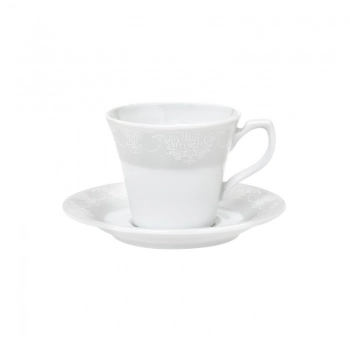 Φλυτζάνι Καφέ Πορσελάνης 110ml Deco Classico CRYSPO TRIO 24.480.17