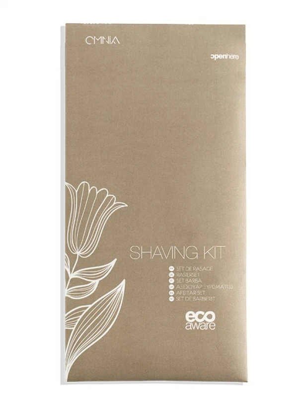 Σετ 50τμχ Αξεσουάρ Ξυρίσματος ΟΜΝΙΑ Ξυριστικη μηχανή & Τζέλ Ξυρίσματος 5ml Σε Χάρτινη Συσκευασία