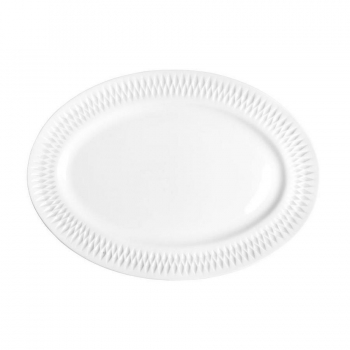 Πιατέλα Σερβιρίσματος Πορσελάνης White PW43 Diamante Oriana Ferelli 36εκ. PRPW430006