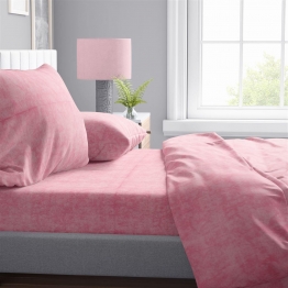 Σεντόνια Σετ 3 τεμ Polycotton Μονά Shadow 17 160X240 Pink DimCol