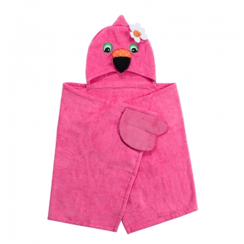 Κάπα Βαμβακερή 127x55εκ. Franny the Flamingo Zoocchini ZOO2005