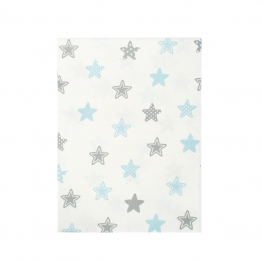 Σεντόνι Λίκνου Μεμονωμένο 80x110εκ. Star 104 Sky Blue Dimcol.