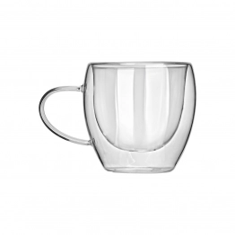 Κούπα Γυάλινη Με Διπλό Τοίχωμα 250ml-12,5x8x9εκ. Estia 07-35389