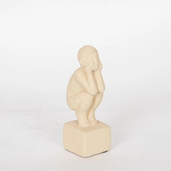 Διακοσμητική Επιτραπέζια Φιγούρα Polyresin Καφέ 4,5x6x14,5εκ. ESTHETI 752-27023