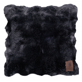 Διακοσμητικό Μαξιλάρι Γούνινο Faux Fur 40x40εκ. Premium 3938 Μαύρο Greenwich Polo Club