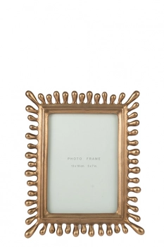 Κορνίζα Polyester Μπρονζέ 13x18εκ. Zen Collection 24.34.51072