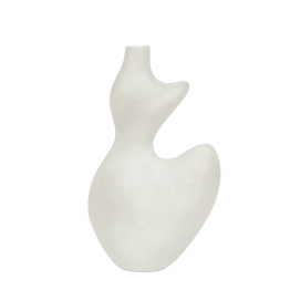 Βάζο Κεραμικό Κρεμ 15x8x25,5εκ. ESPIEL MAH105