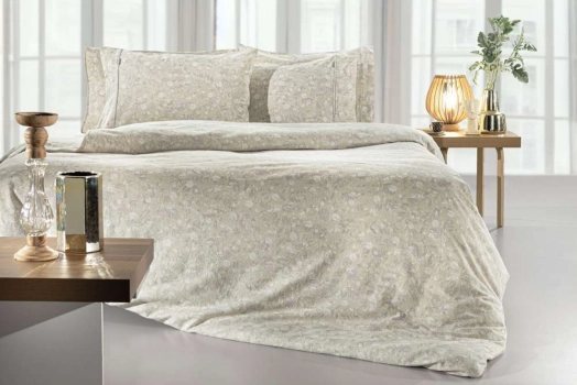 Σετ Παπλωματοθήκη Φανελένια Υπέρδιπλη 225x245εκ. Eloide Natural Guy Laroche