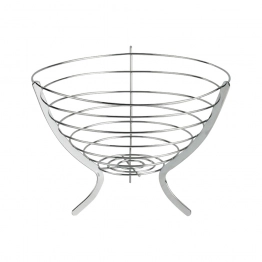 Φρουτιέρα Μεταλλική Inox Στρογγυλή ESPIEL 30x21εκ. MTT104