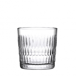 Ποτήρι Ουίσκι Γυάλινο Διάφανο Rain ESPIEL 300ml-8,9x8,9εκ. SP520254G6