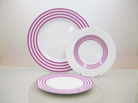 Σερβίτσιο Φαγητού Σετ 20τμχ Πορσελάνης Viva Purple CRYSPO TRIO 24.441
