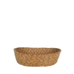 Καλάθι Rattan Οβάλ Natural 23x17x6εκ. ESPIEL SUL104
