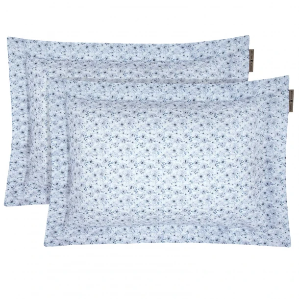 Ζεύγος Μαξιλαροθήκες Oxford Βαμβακερές 50x70+5εκ. Loft 2376 Grey Greenwich Polo Club