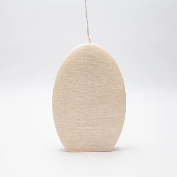 Κερί Αυγό 12x18εκ. Εκρού Περλέ Ρούστικ ESTHETI 819-00959