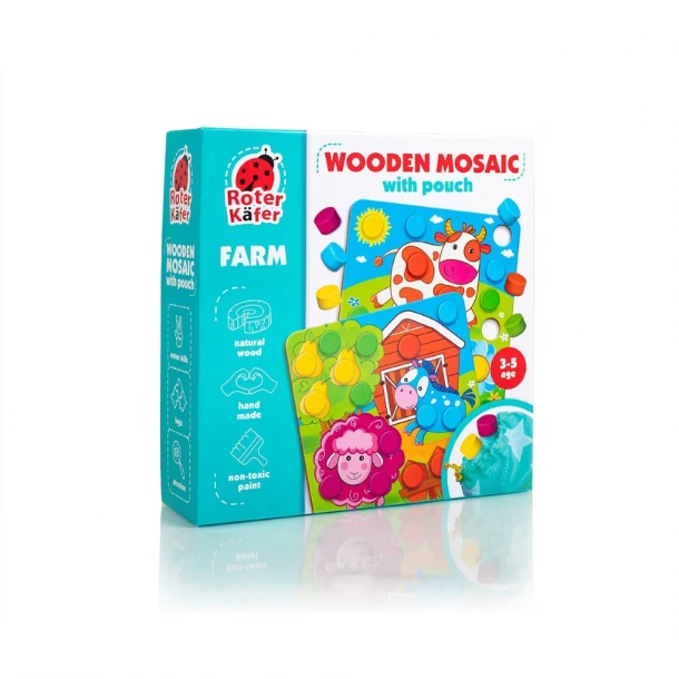 Ξύλινο Μωσαϊκό Φάρμα Με Πουγκί Roter Kafer RW4003