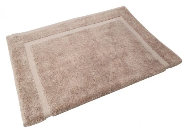 Ταπέτο Μπάνιου 50x70εκ. Βαμβακερό Μπεζ Plain Line