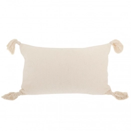 Διακοσμητικό Μαξιλάρι Υφασμάτινο Λευκό-Εκρού 30x50εκ. iliadis 88893