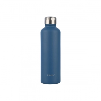 Θερμός-Μπουκάλι Ανοξείδωτο Flask Homely Indigo Blue 500ml-7x7x23εκ. Estia 01-32616