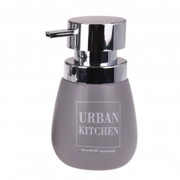 Ντισπένσερ Δολομίτη 300ml-8,5x8,5x14,8εκ. Grey MRShome 0061002