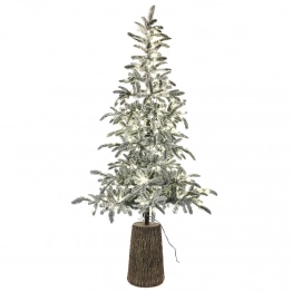 Χριστουγεννιάτικο Δέντρο Χιονισμένο 240εκ. Με 300 Λευκά Led Pre-Lit Princess Pine iliadis 78095