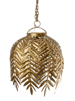 Φωτιστικό Οροφής Μεταλλικό Με Φύλλα Χρυσό 59,5x59,5x55εκ. Zen Collection 24.38.51038