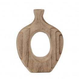 Βάζο Ξύλινο Καφέ-Natural 20,5x5x27εκ. ESTHETI 819-01881
