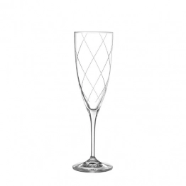 Σετ 6τμχ Ποτήρι Σαμπάνιας Κρυστάλλινο 220ml 70-4 Capolavoro