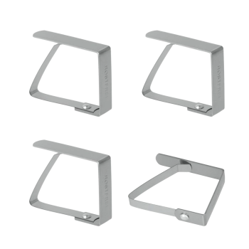 Σετ 4 Πιάστρες Τραπεζομάντηλου Ανοξείδωτες